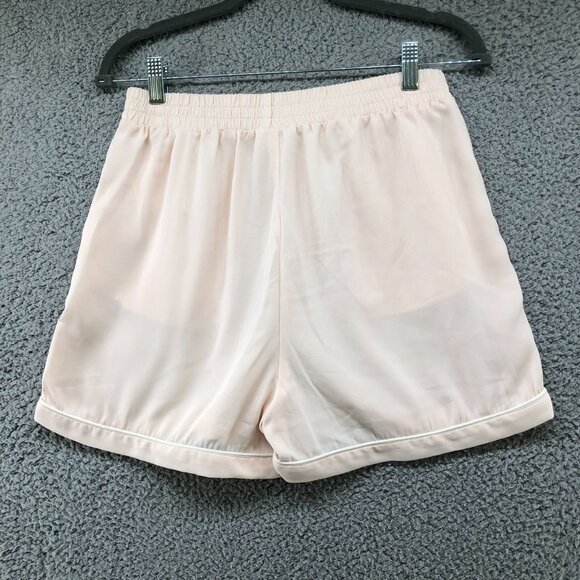 ASOS High Rise Chiffon Shorts Womens M Blush Pink Pull On Culotte Lightweight - Picture 2 of 10
